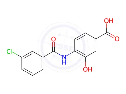 Chemical structure of Tafamidis Impurity 7