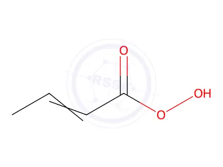 Chemical structure of 2-Buteneperoxoic acid