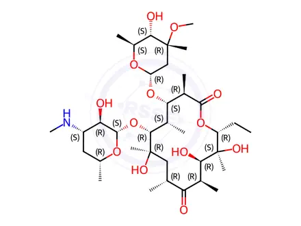 Chemical structure of N-Demethyl Erythromycin A