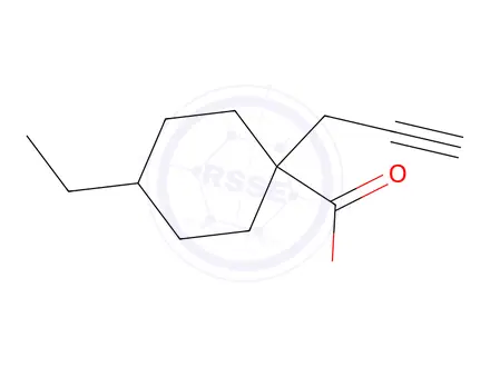 Chemical structure of 4-Ethyl-1-(prop-2-yn-1-yl)cyclohexane-1-carboxylic acid