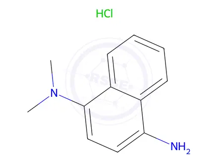 Chemical structure of N1,N1-dimethylnaphthalene-1,4-diamine hydrochloride