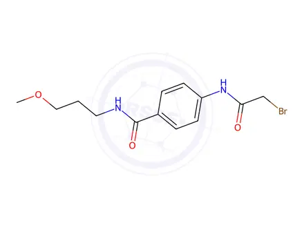 Chemical structure of 4-[(2-Bromoacetyl)amino]-N-(3-methoxypropyl)-benzamide