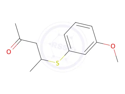 Chemical structure of 4-((3-Methoxyphenyl)thio)pentan-2-one