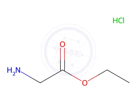 Chemical structure of Glycine ethyl ester hydrochloride