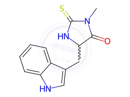 Chemical structure of Necrostatin-1