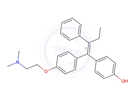 Chemical structure of (Z)-4-Hydroxy Tamoxifen