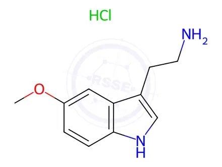 Chemical structure of 5-Methoxytryptamine Hydrochloride