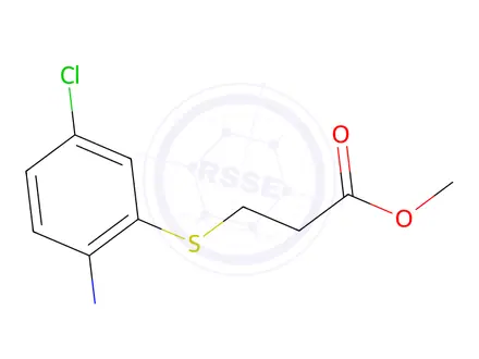 Chemical structure of METHYL 3-[(2-AMINO-5-CHLOROPHENYL)SULFANYL]PROPANOATE
