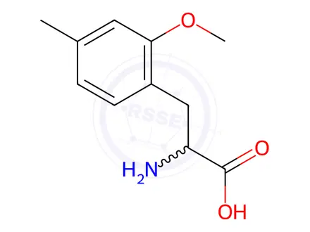 Chemical structure of Phenylalanine, 2-methoxy-4-methyl-
