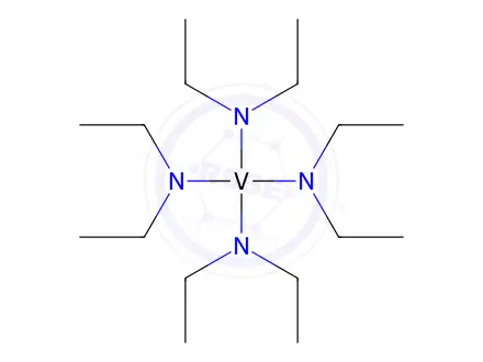 Chemical structure of Tetrakis(diethylamino)vanadium(IV), min. 95% TDEAV