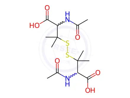 Chemical structure of Valine, 3,3'-dithiobis[N-acetyl-