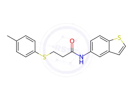 Chemical structure of N-(Benzo[b]thiophen-5-yl)-3-(p-tolylthio)propanamide