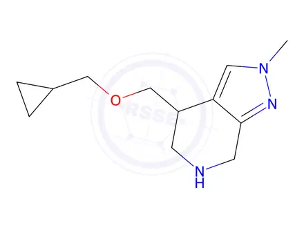 Chemical structure of 4-((Cyclopropylmethoxy)methyl)-2-methyl-4,5,6,7-tetrahydro-2H-pyrazolo[3,4-c]pyridine