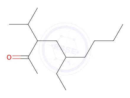 Chemical structure of 5-​Ethyl-​3-​(1-​methylethyl)​-2-​nonanone