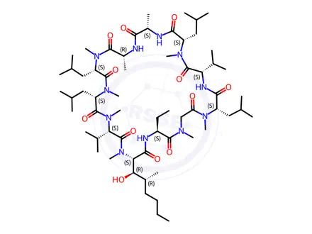 Chemical structure of Ciclosporin EP Impurity B
