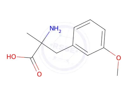 Chemical structure of ALPHA-METHYL-M-METHOXY-DL-PHENYLALANINE