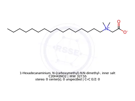 Chemical structure of 1-Hexadecanaminium, N-(carboxymethyl)-N,N-dimethyl-, inner salt