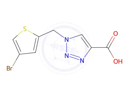 Chemical structure of 1-[(4-bromothiophen-2-yl)methyl]-1h-1,2,3-triazole-4-carboxylic acid
