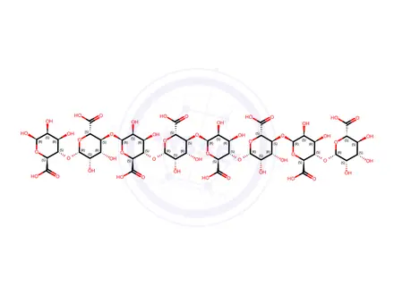 Chemical structure of D-octamannuronic acid octasodium salt