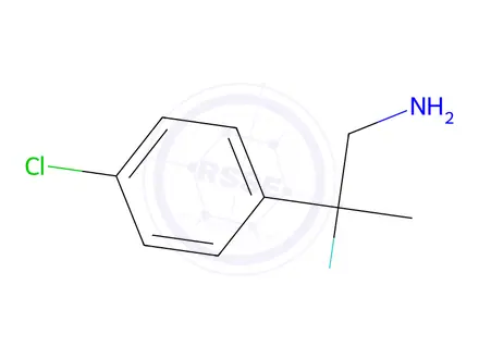 Chemical structure of 2-(4-chlorophenyl)-2-fluoropropan-1-amine