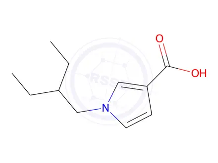 Chemical structure of 1-(2-Ethylbutyl)-1h-pyrrole-3-carboxylic Acid