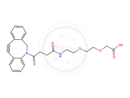 Chemical structure of DBCO-PEG2-C2-acid