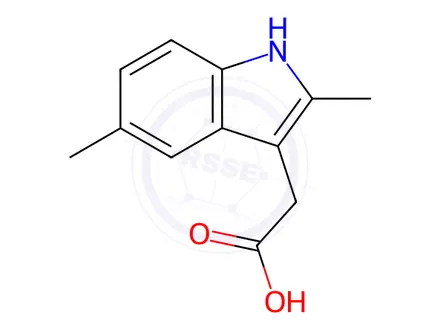 Chemical structure of (2,5-Dimethyl-1H-indol-3-yl)-acetic acid