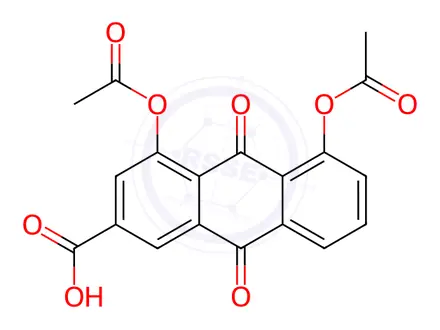 Chemical structure of Diacerein