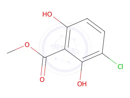 Chemical structure of METHYL 3-CHLORO-2,6-DIHYDROXYBENZOATE