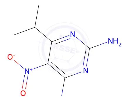 Chemical structure of 6-Isopropyl-5-nitropyrimidine-2,4-diamine