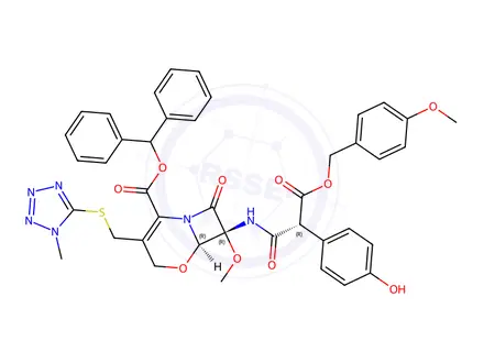 Chemical structure of Latamoxef impurity 56
