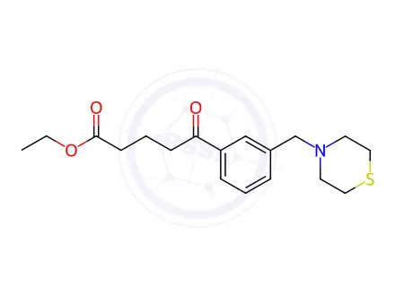 Chemical structure of Ethyl 5-oxo-5-[3-(thiomorpholinomethyl)phenyl]valerate