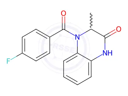 Chemical structure of 4-(4-Fluorobenzoyl)-3-methyl-1,2,3,4-tetrahydroquinoxalin-2-one