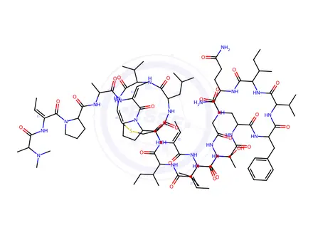 Chemical structure of cypemycin