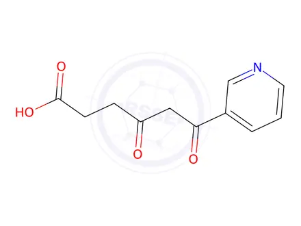 Chemical structure of 4,6-dioxo-6-(pyridin-3-yl)hexanoic acid