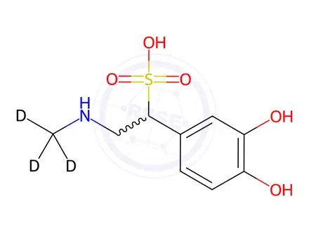 Chemical structure of Epinephrine Sulfonic Acid-d3