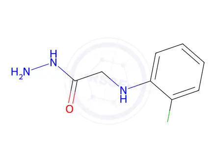 Chemical structure of 2-[(2-chlorophenyl)amino]acetohydrazide (non-preferred name)