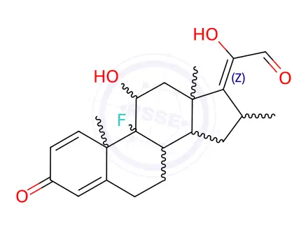 Chemical structure of Dexamethasone 17(Z) 21-Aldehyde