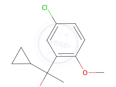 Chemical structure of 1-(5-Chloro-2-methoxyphenyl)-1-cyclopropylethanol