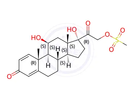 Chemical structure of Prednisolone Impurity 53