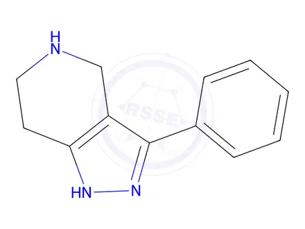 Chemical structure of 3-Phenyl-4,5,6,7-tetrahydro-1H-pyrazolo[4,3-c]pyridine