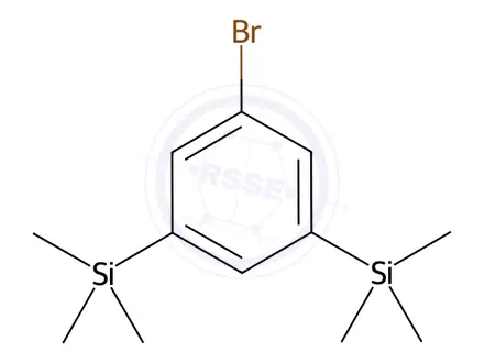 Chemical structure of (5-Bromo-1,3-phenylene)bis(trimethylsilane)