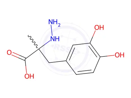 Chemical structure of D,L-Carbidopa