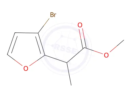 Chemical structure of Methyl 2-(3-bromofuran-2-yl)propanoate