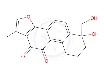 Chemical structure of (6S)-6,7,8,9-Tetrahydro-6-hydroxy-6-hydroxymethyl-1-methylphenanthro[1,2-b]furan-10,11-dione