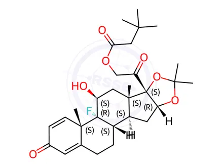 Chemical structure of Triamcinolone hexacetonide