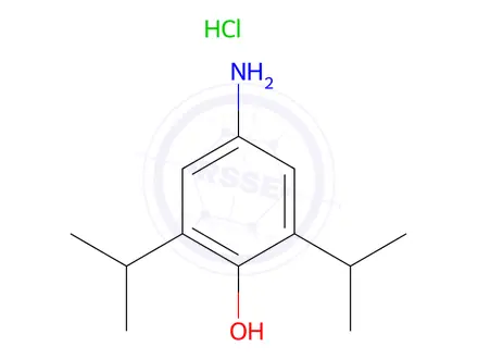 Chemical structure of 4-Amino Propofol HCl