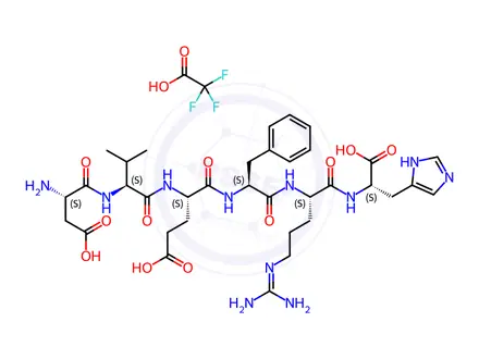 Chemical structure of (2S,5S,8S,11S,14S,17S)-2-((1H-Imidazol-4-yl)methyl)-17-amino-8-benzyl-11-(2-carboxyethyl)-5-(3-guanidinopropyl)-14-isopropyl-4,7,10,13,16-pentaoxo-3,6,9,12,15-pentaazanonadecanedioic Acid