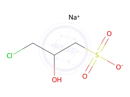 Chemical structure of 3-chloro-2-hydroxypropanesulfonic acid sodium salt