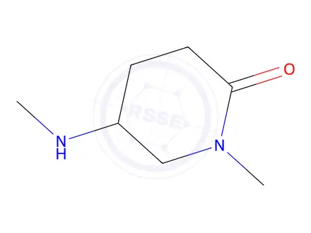 Chemical structure of 1-Methyl-5-(methylamino)piperidin-2-one
